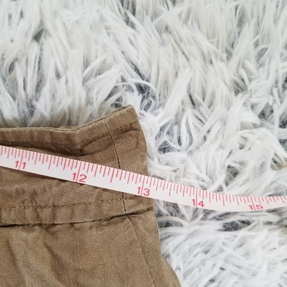 Banana Republic tan ruffle skirt size 0 - Picture 3 of 6